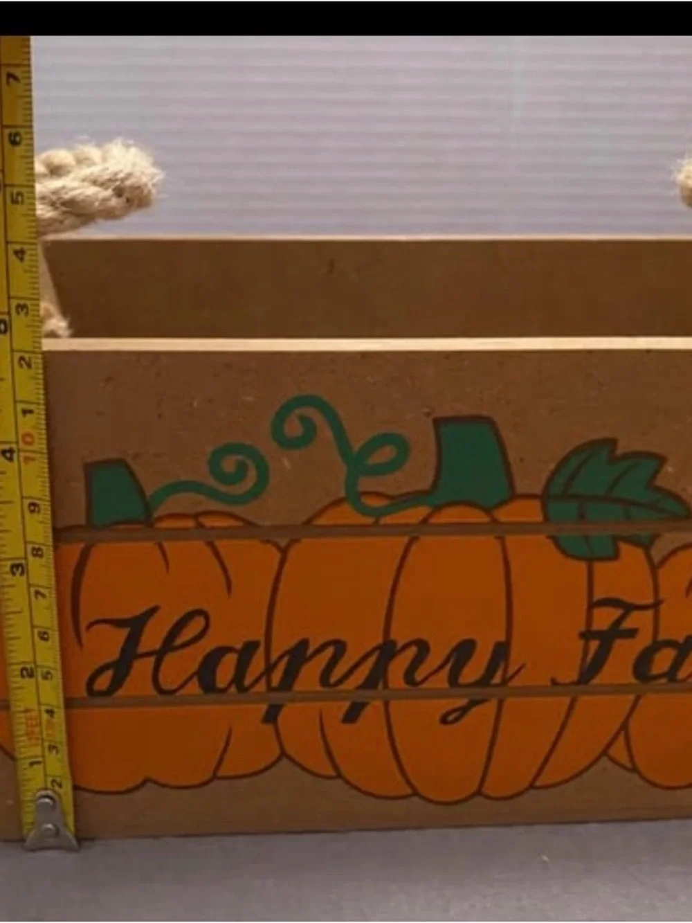 Autumn Pumpkin Wooden Storage Boxes - Orange